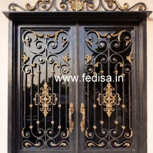 Luxury Iron Entrance Grill Gate Design No-7748