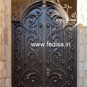 Stylish Metal Gate Grill Design for Main Entrance No-7841