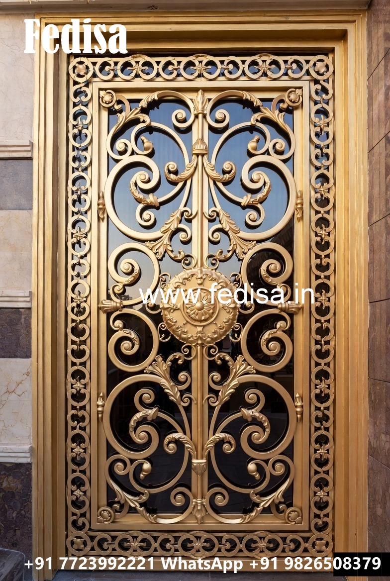 Grand Entrance Gate Grill Design for Luxury Villas No-7848