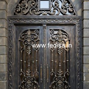 Unique Main Gate Grill Design for Stylish Houses No-7850