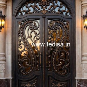 Stylish Iron Gate Grill Design with Modern Appeal No-7870