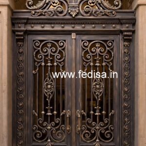Heavy Iron Gate Grill Design for Luxury Homes No-7872