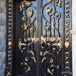 Minimal Steel Gate Grill Design for Elegant Homes No-7893