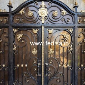 Stylish Entrance Grill Gate Design for Modern Homes No-7896