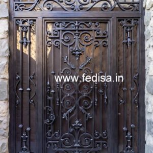 Artistic Main Gate Grill Design for Contemporary Houses No-7905