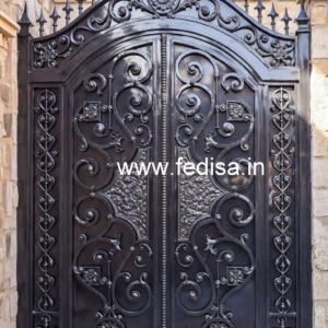 Beautiful Gate Grill Design for Modern Villa Exterior No-7908