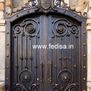 Modern Exterior Grill Gate Design for House Front No-7912