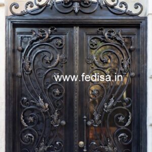 Stylish Main Gate Grill Design with Modern Patterns No-7916