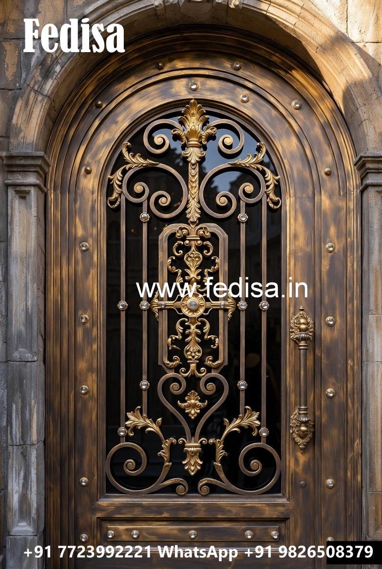 Stylish Sliding Grill Gate Design for Contemporary Homes No-7948