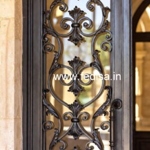 Stylish Security Grill Gate Design for Modern Entrance No-7974