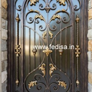 Stylish Contemporary Gate Grill Design for Villas No-7986