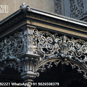 Modern Iron Facade Design for House Elevation No-3021