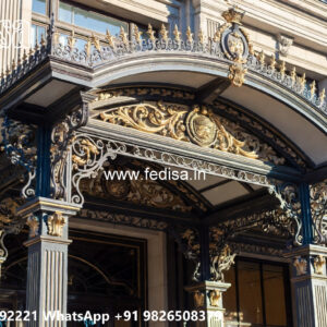 Modern House Elevation Iron Frame Design No. 3026