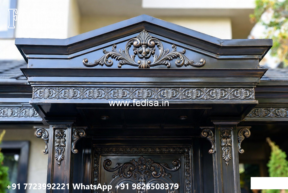 Elegant House Elevation Iron Sheet Design No-3027
