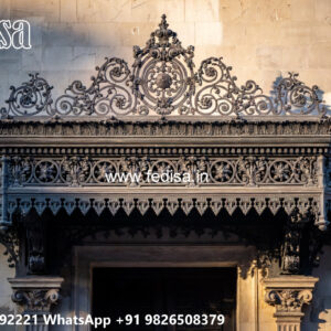 Modern Iron Grill Design for House Elevation No-3047