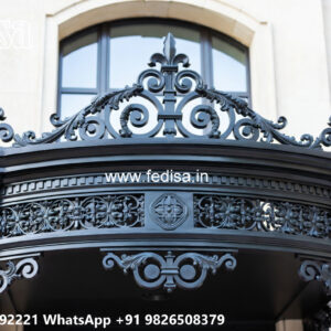 Stylish House Elevation Iron Gate Design No-3048
