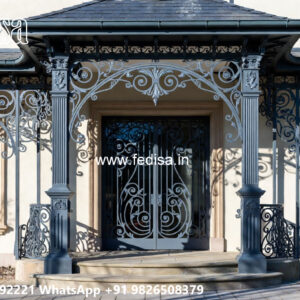 Modern House Elevation Iron Mesh Design No-3056