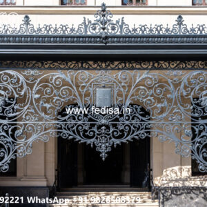 Attractive House Elevation Iron Frame Concepts No-3094