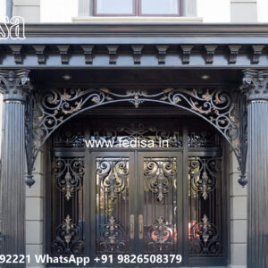 Modern House Elevation Iron Roofing Design No-3096