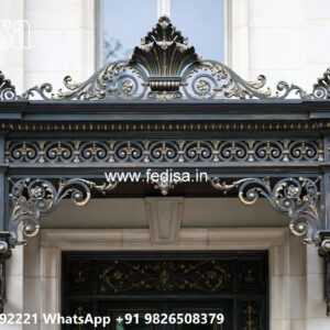 Decorative Iron Pattern House Elevation Design No-3099