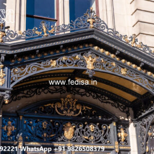 Stylish Iron Architectural House Elevation Design No-3112