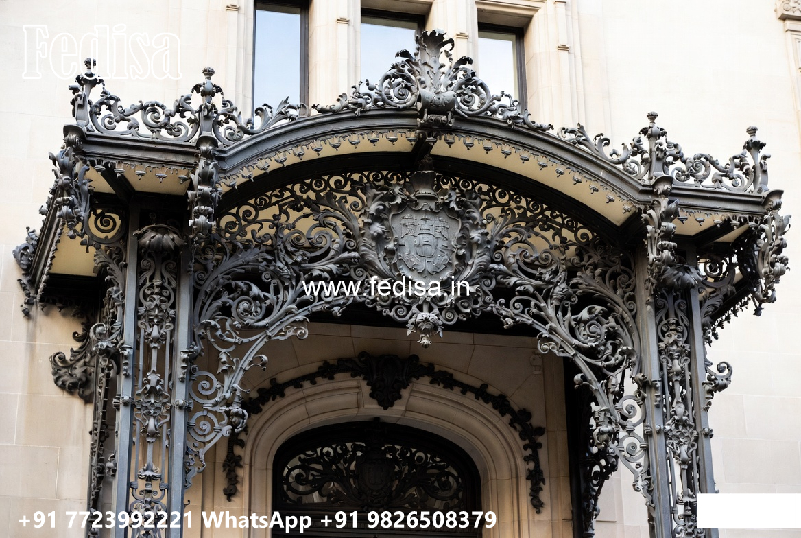 House Elevation Iron Design with Contemporary Structural Beauty No-3125