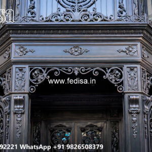 Stylish Modern House Elevation Iron Framework No-3127