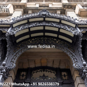 Attractive House Elevation Iron Art Concepts No-3140
