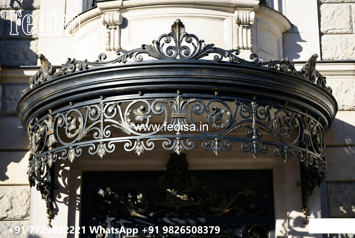 Contemporary Iron Exterior House Front Design No-3156