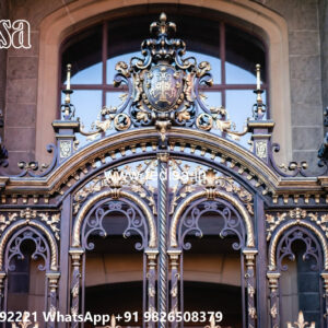 Decorative House Front Iron Wall Design No-3199
