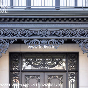 House Elevation Iron Design with Elegant Structural Patterns No-3212