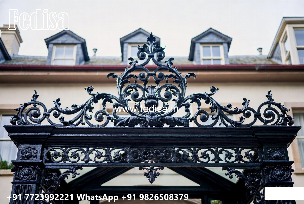House Elevation Iron Design with Beautiful Architectural Style No. 3230