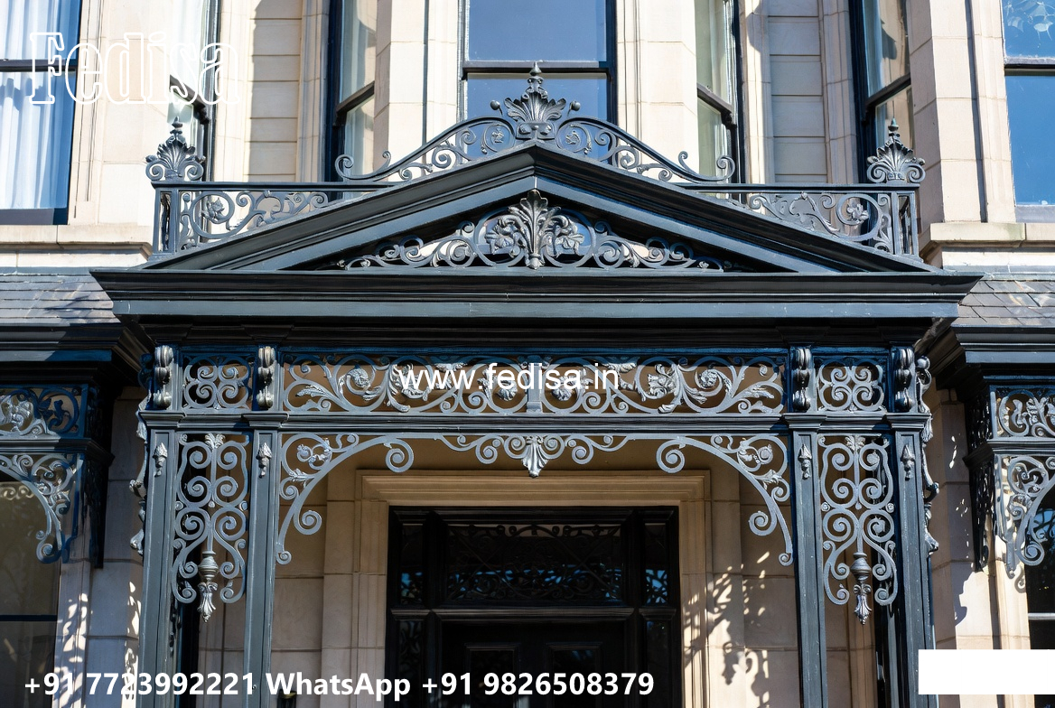 Luxury House Elevation Iron Structural Beauty No-3232