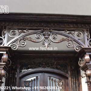 Luxury Modern House Elevation Iron Framework No-3249