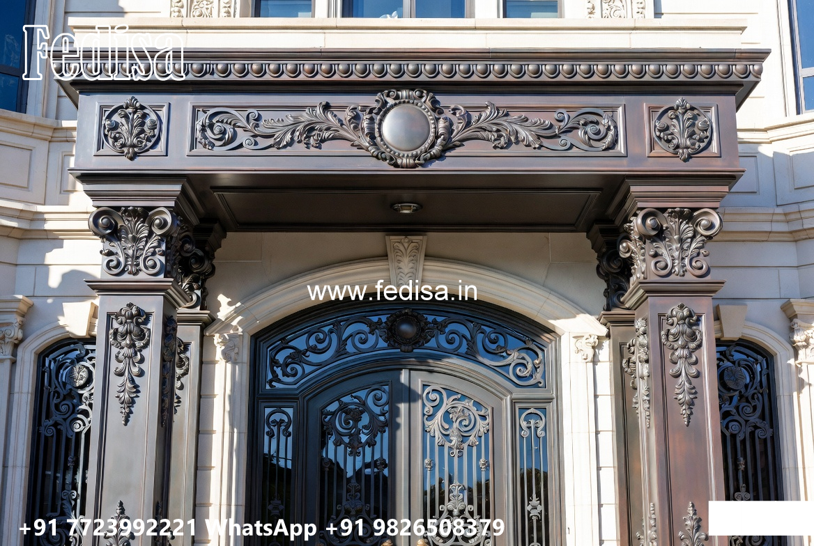 Elegant House Front Iron Feature Panels No-3283