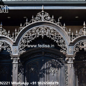 Decorative Iron House Elevation Roof Design No-3293