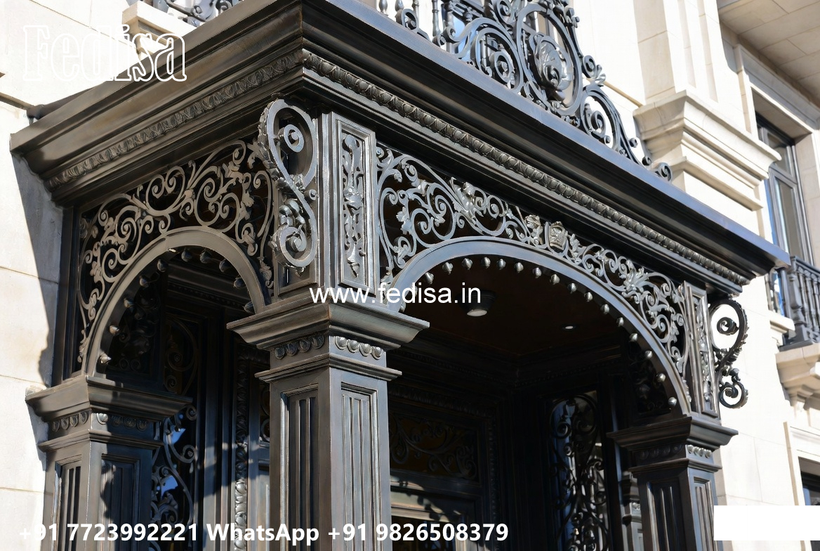 House Elevation Iron Design with Stylish Outdoor Panels No-3348