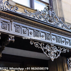 Contemporary Iron Balcony Design for House Exterior No-3358