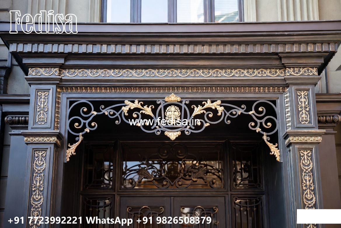 House Elevation Iron Design with Modern Structural Appeal No-3367