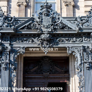 House Elevation Iron Design with Stylish Artistic Panels No-3406