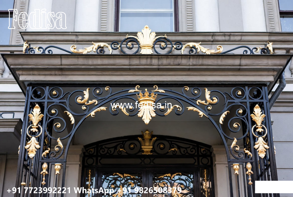 Contemporary Decorative Iron House Front Concepts No-3445