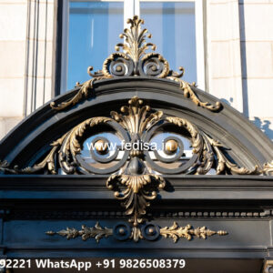 House Elevation Iron Design with Attractive Geometric Appeal No-3450