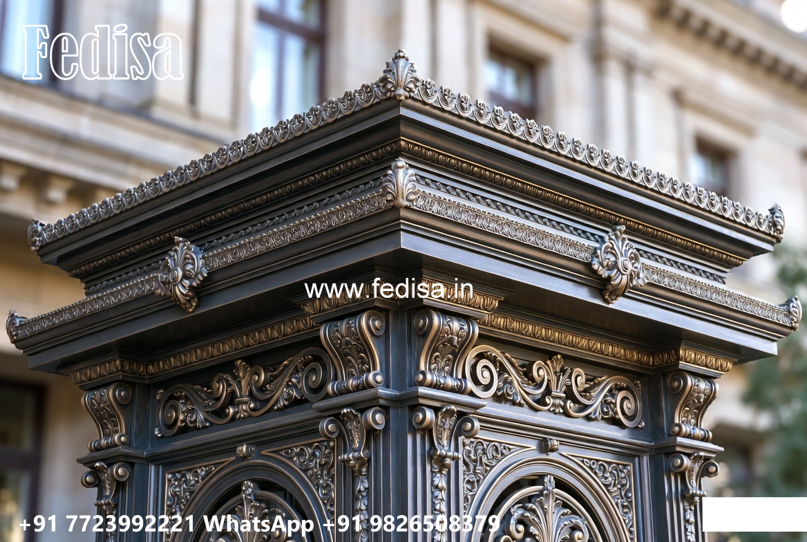 House Elevation Iron Design with Stylish Architectural Finish No-3492