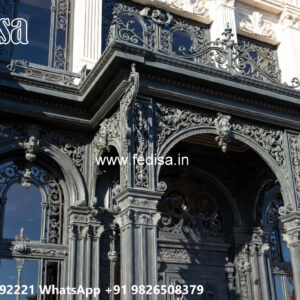 Decorative Exterior Iron Structural House Design No-3494
