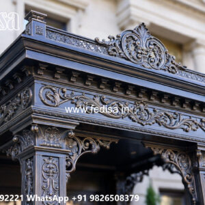 Stylish Villa Elevation Iron Design Concepts No-3503