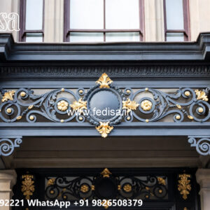 Elegant Iron Design for Villa Front Elevation No-3507
