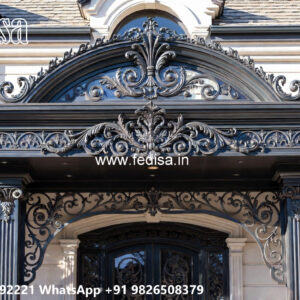 Villa Elevation Iron Design with Artistic Luxury Appeal No-3586