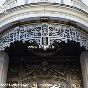 Villa Elevation Iron Design with Elegant Structural Finish No-3596