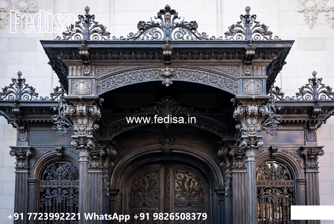 Villa Elevation Iron Design with Artistic Front Beauty No-3607