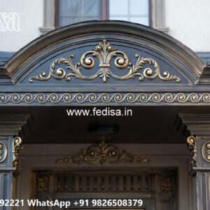 Villa Elevation Iron Design with Stylish Contemporary Features No-3620